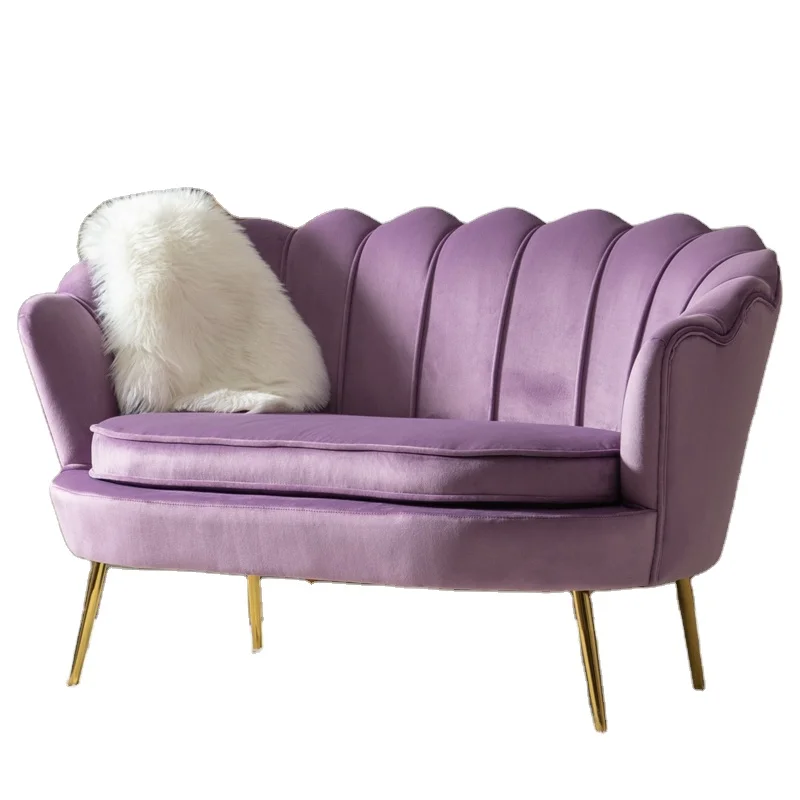 Фабричный дизайн в форме ракушки, оптовая продажа, бархатные стулья розового цвета, мебель, бархатный стул