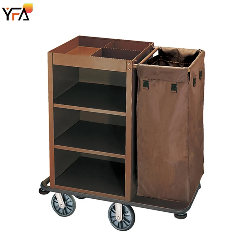 Hotel Cleaning Equipment Housekeeping Trolley Cart Janitorial Supplies Heavy Duty Cleaning Service Cart
