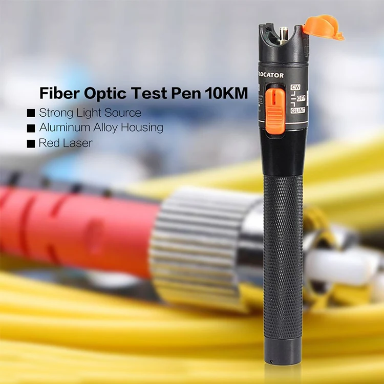 High Quality Optic Fiber Red Light Pen 10mw Visual Fault Locator 50km VFL 30 KM