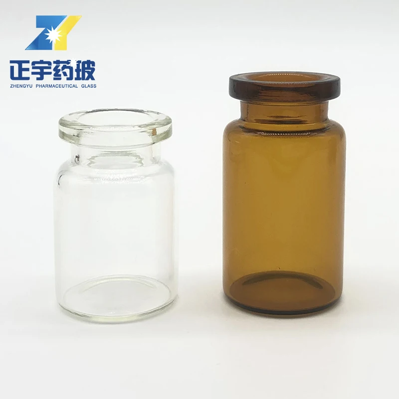 6 мл Янтарный пузырек из трубного низко боросиликатного фармацевтической лиофилизированный упаковка пустой стеклянный флакон