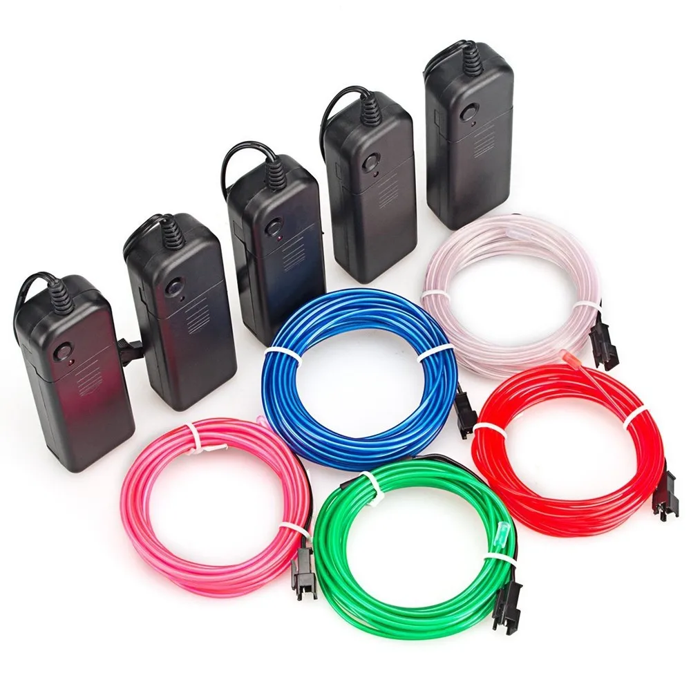 
Electroluminescent Ten colors el wire 1M 2.3mm with 3V controller 