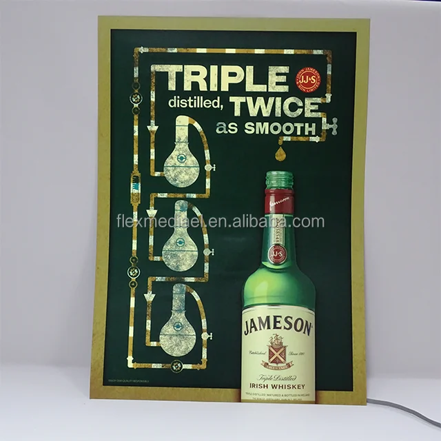 vivid effect el panel light up Shoes box luminous poster for birthday party for gift box for wedding for celebration