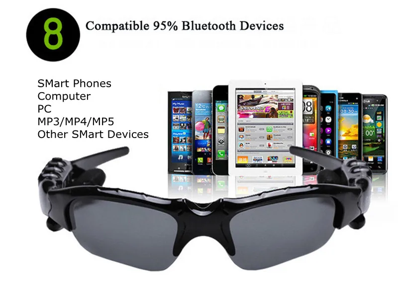  Умные очки Bluetooth 5 0 солнцезащитные для улицы беспроводные наушники спорта