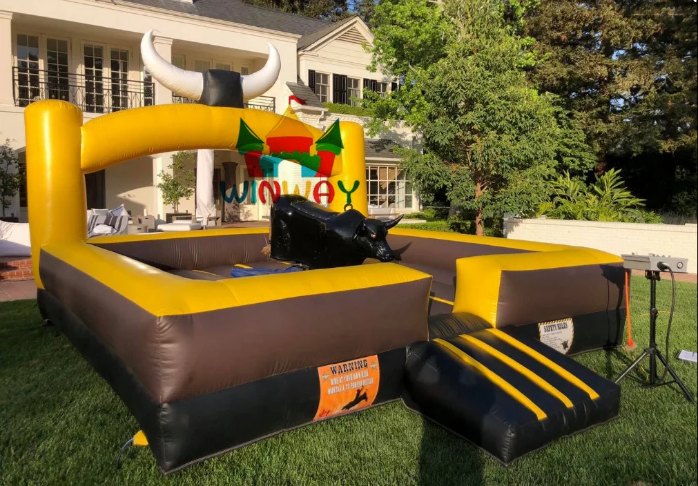 Customs Interactive Games Party Events Kids Adult Rodeo Ride Machine Rent Riding Rental Inflatable Mechanical Bull for Sale