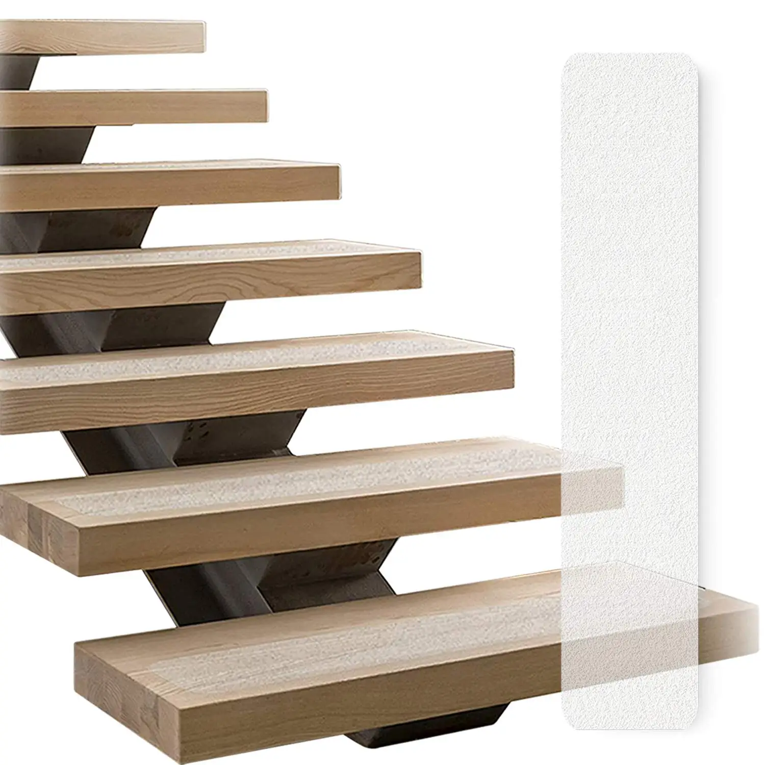 Clear Slip Resistant Stairs Tread Grip Tape  Anti Slip Strips Non Slip Stair Runners for Wooden Steps Indoor