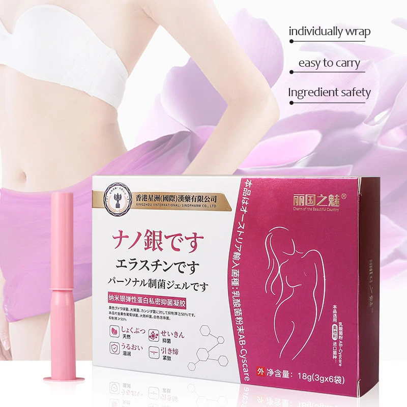100% Natural Female Intimate Care vaginal Tightening Gel Clamps Vaginal