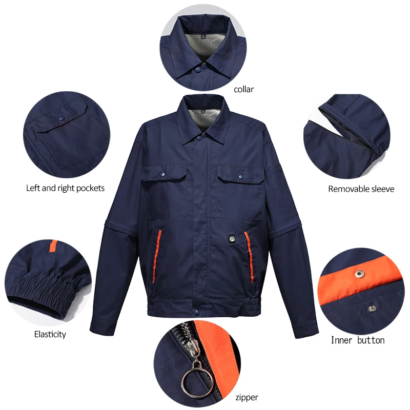 Air Condition Jacket  Fan Cooling Clothes with Rechargeable Battery for Summer Hot Weather