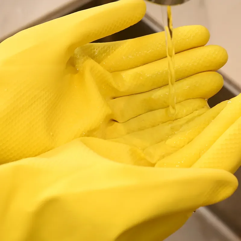 Best Selling Long Latex Rubber Reusable WaterProof Washing Cleaning Work Household Protection Gloves