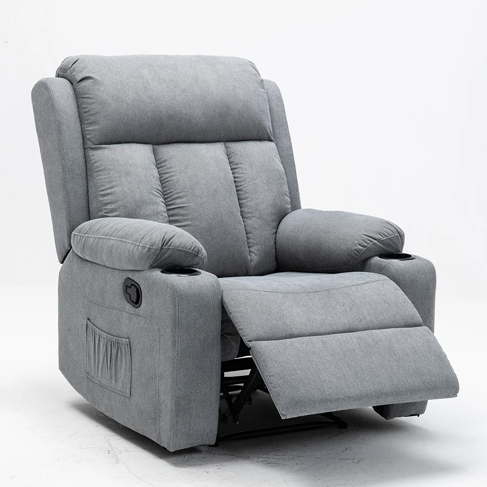 Reclining Sofa Chair With Cup Holder Modern Single Office Hotel Style