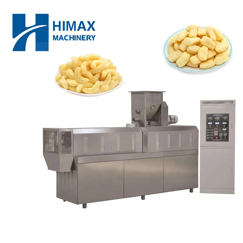 Multi-functional commercial snack food making machines puff corn rice maize grain snack puffed food making extruder machine