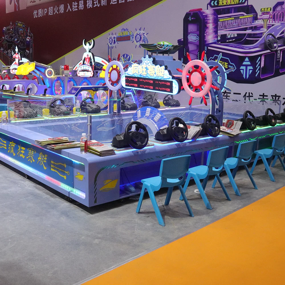 arcade project for sale water tank RC boat racing game machine 6 player games for Small budget business startup in carnevil game