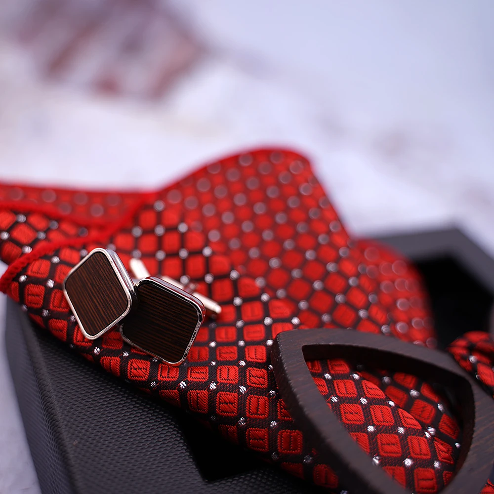 Fashion Wooden Bow Tie Set For Men Unisex Hollow Out Carved Retro Wooden Neck Ties Adjustable Strap Vintage Bowtie Gravata Corba