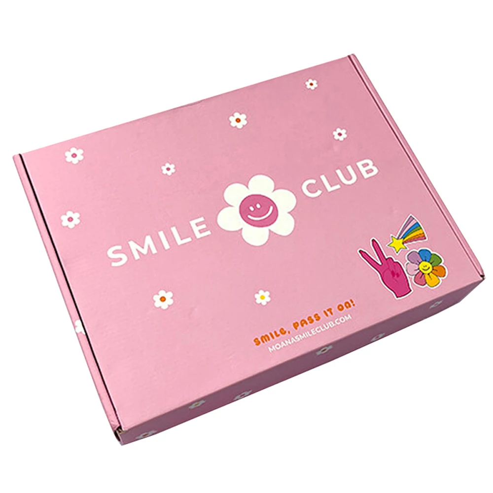 Дешевые и пригодные для переработки косметические продукты, гофрированный картон CMYK, печатная почтовая коробка для ежемесячной фитнес подписки, почтовые ящики