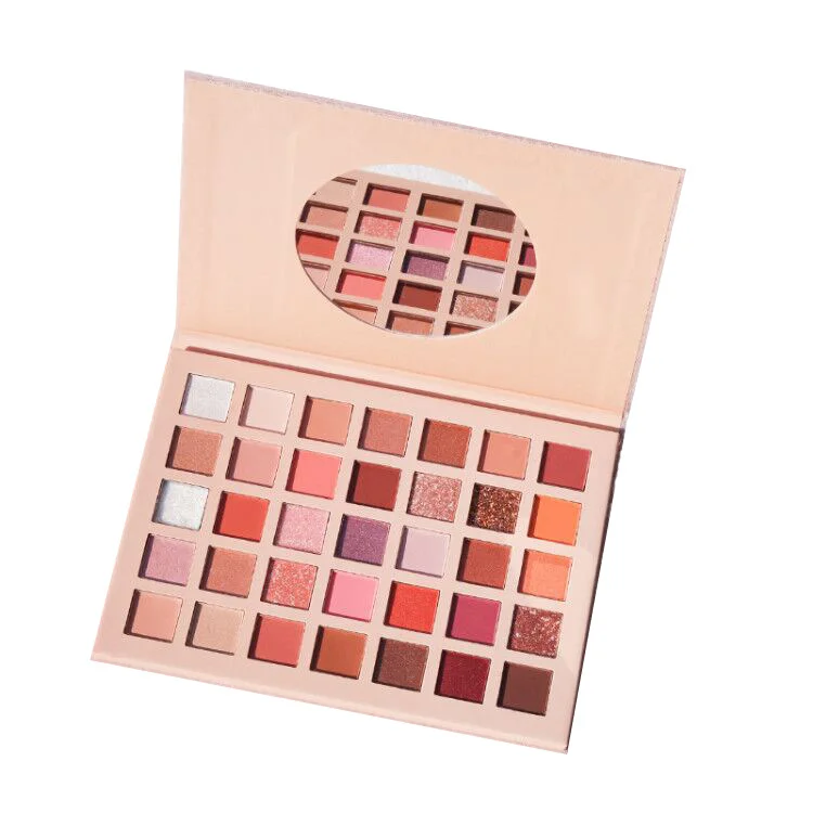 Customs 35 Color Eyeshadow Palette High Pigmented Vegan Cosmetics Makeup Eyeshadow Palette No Logo