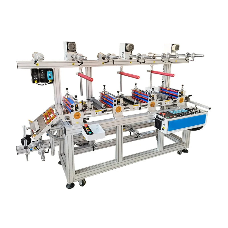 Multi layer roll to roll cold laminating machine