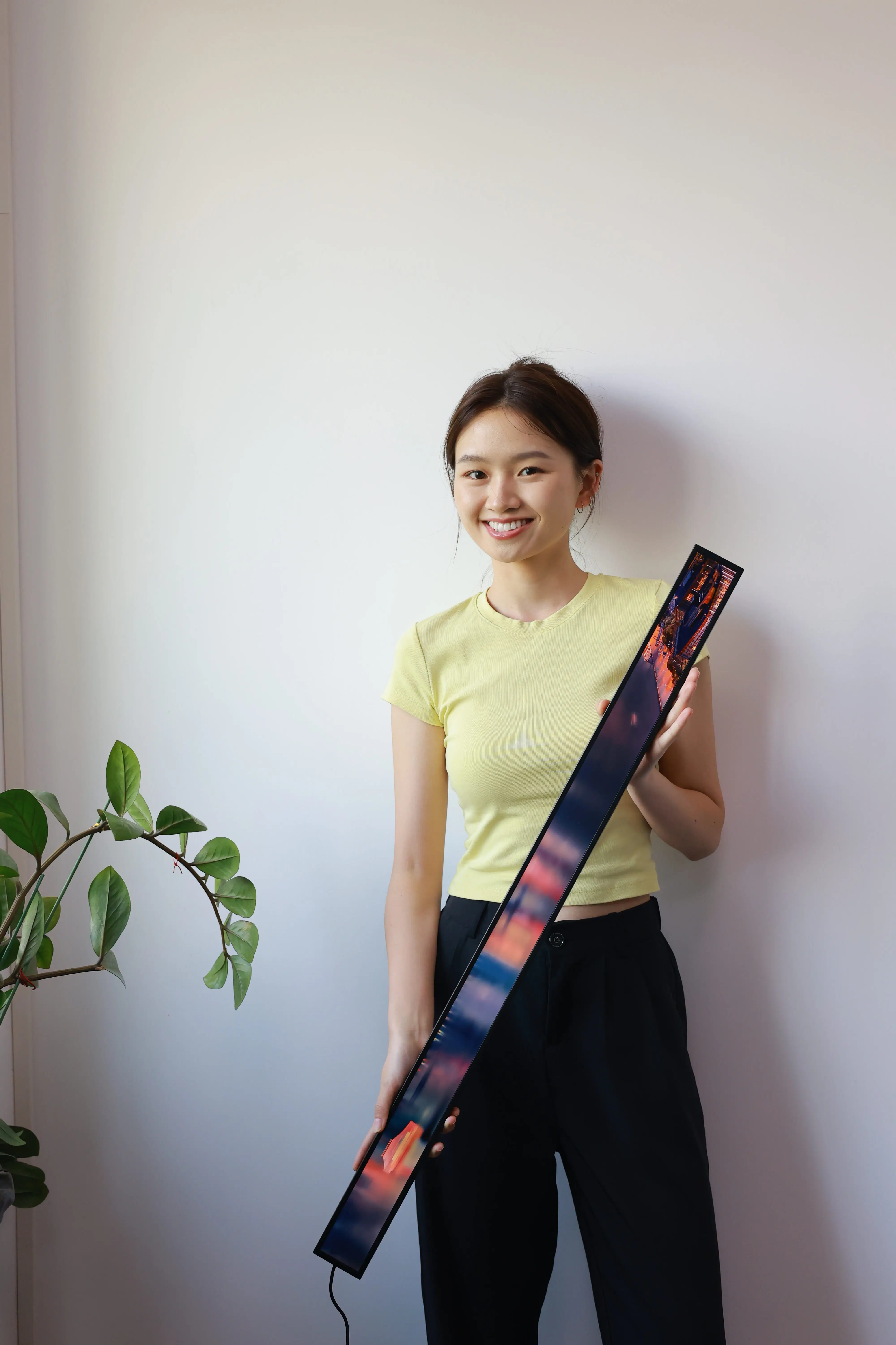 LCD Strip Electronic Shelf Display Lcd Screen USB Media Network Player LCD Advertising Screen Stretch Bar SDK Indoor TV 3s 16:9