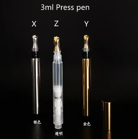 Empty 1-5ml Lip Liquid Tube Cosmetic Pen Lip Gloss Bottle Lipstick Container Eye Cream with Metal Head