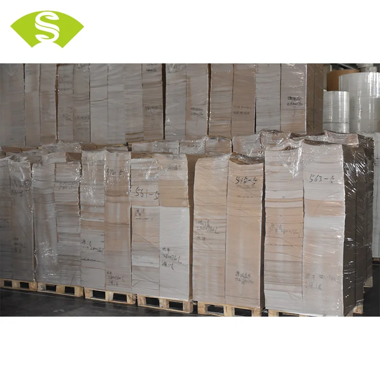 China paper manufacturer PE coated paper raw material in sheet
