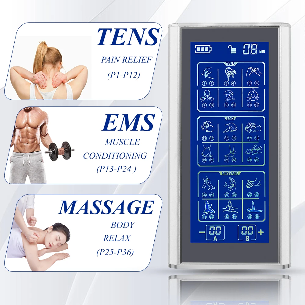 Ems Tens 3000 Fisioterapia Una Unidade Electrode Sheaper Muscle Ultrasonic Stimulator Combined and Machine Physiotherapy Device