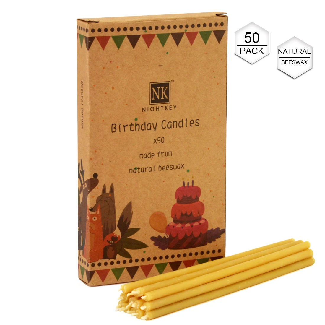 Nontoxic Beeswax Birthday Candles For Cake