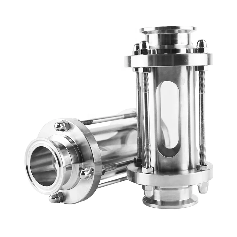 tri clamp sniatary ss in-line inline sight glass
