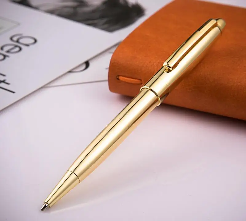 High Quality School Office Supplies Custom Luxury Metal Pen Silver 1.0 mm Ballpoint Pens for Gifts Business Gel Pens