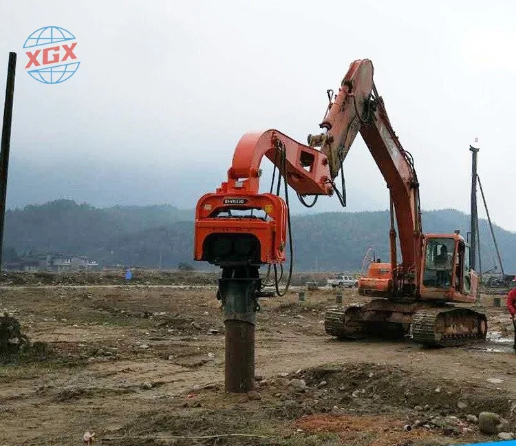 Hydraulic Excavator Pile Hammer Vibratory Sheet Pile Driver Hydraulic Hammer Excavator