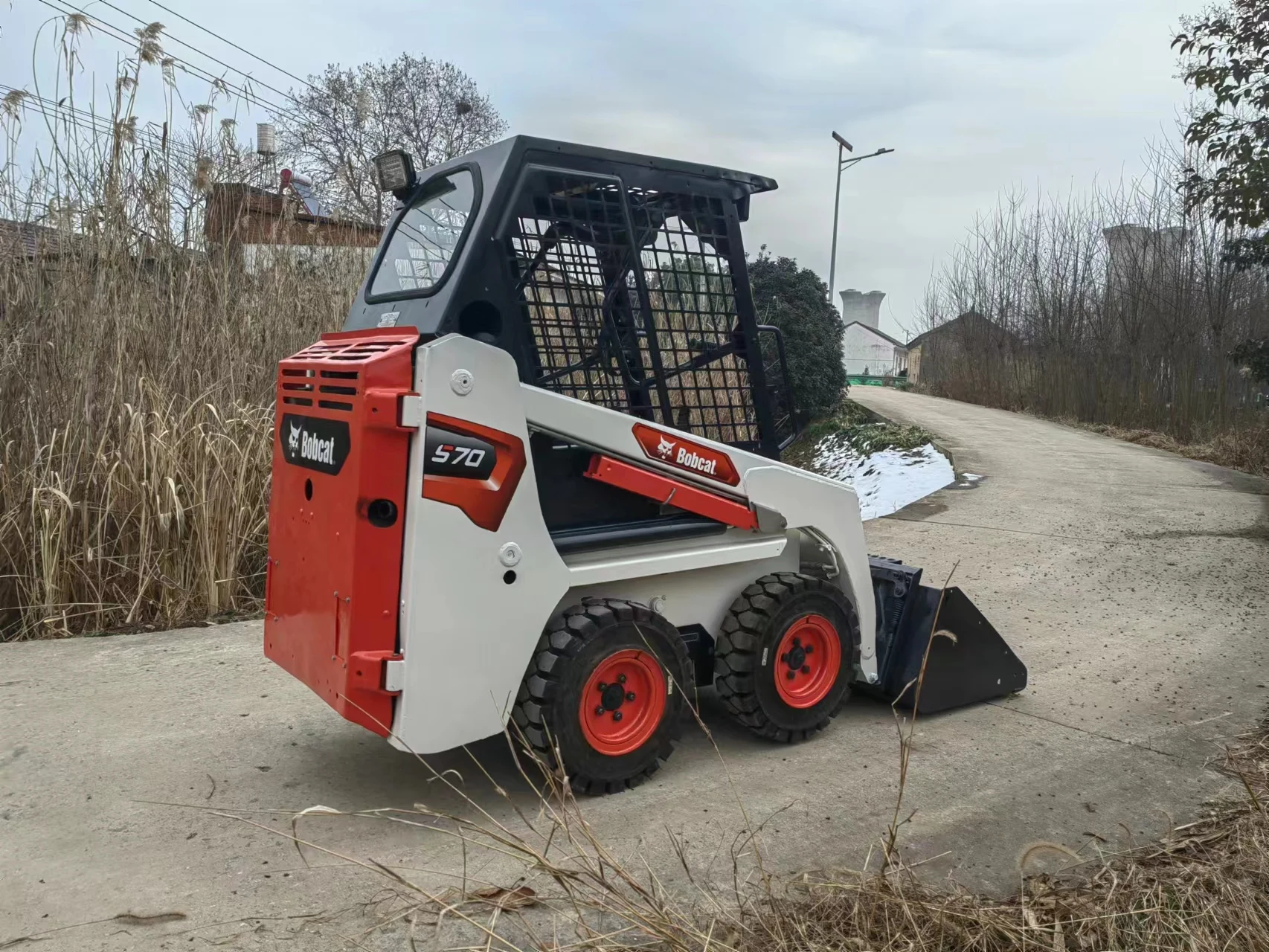Used Mini Loader 1 Ton Bobcat S70 Compact Skid Steer Wheel Loader Automatic Bobcat S70 for Sale