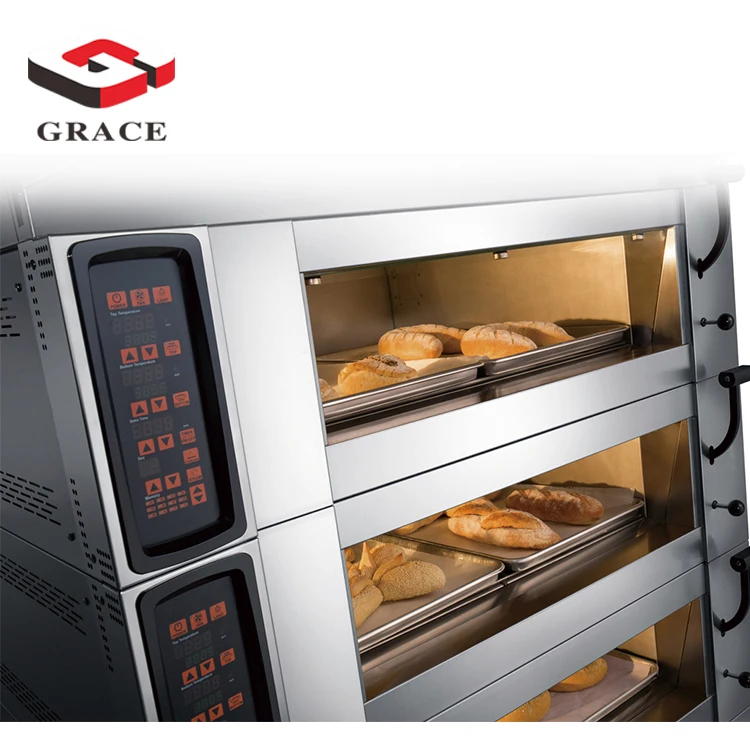 Хит продаж 2021 роскошная конвекционная печь Grace в европейском стиле 2 стола 4 лотка электрическая для хлебобулочных