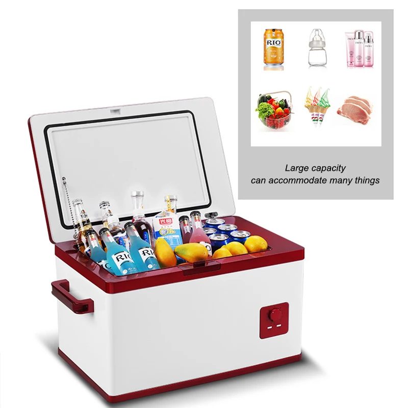 12v Dc 220v Ac Car Fridge Portable Refrigerator Compressor Car Mini Fridge Portable Refrigerator