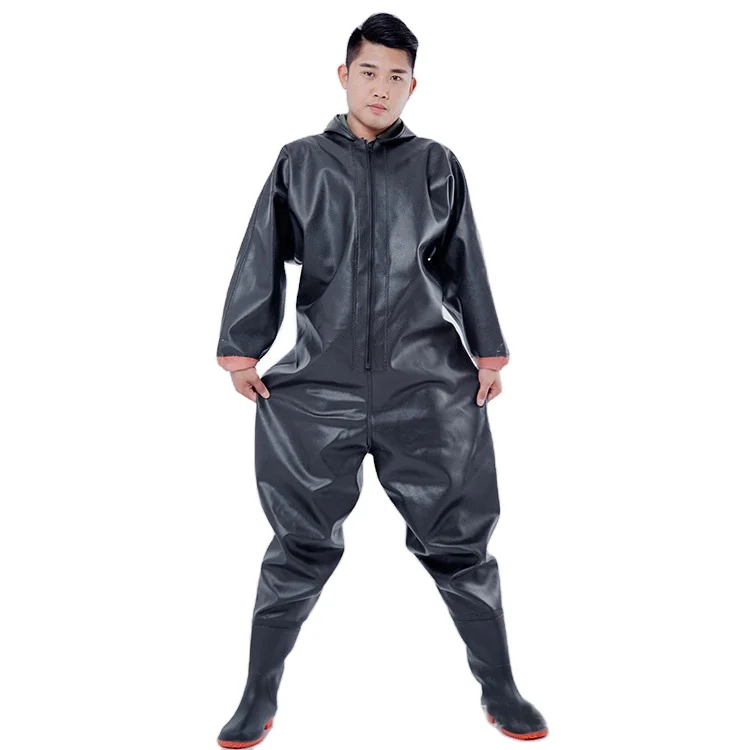 Высококачественный плотный ПВХ резиновый водостойкий костюм цельный нагрудный Кулик рыболовный рыболовные кулики