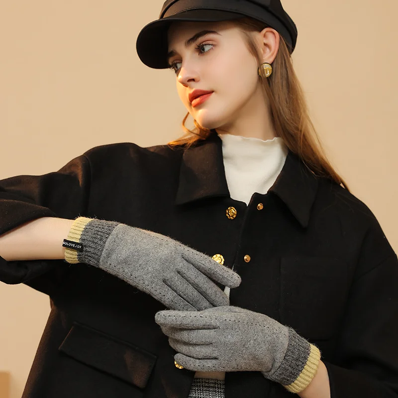 REXCHI DY47 Wholesale Custom Logo Winter Sensitive Smartphone Screen Touch Gloves