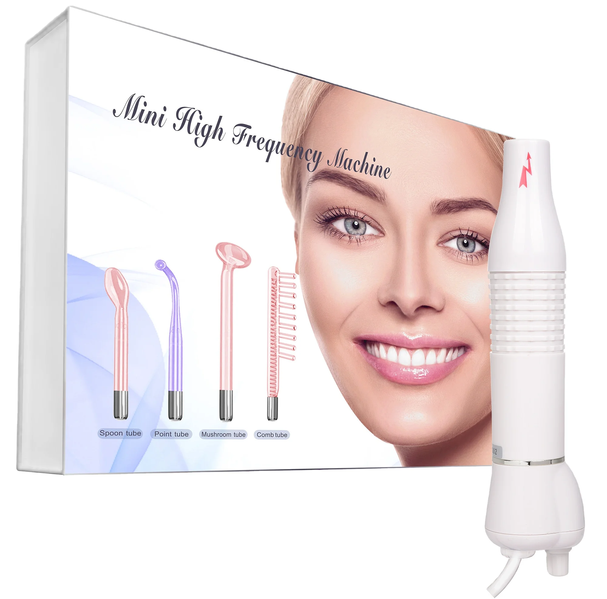 Portable home use personal care high frequency wand skin whitening device high frequency beauty equipment