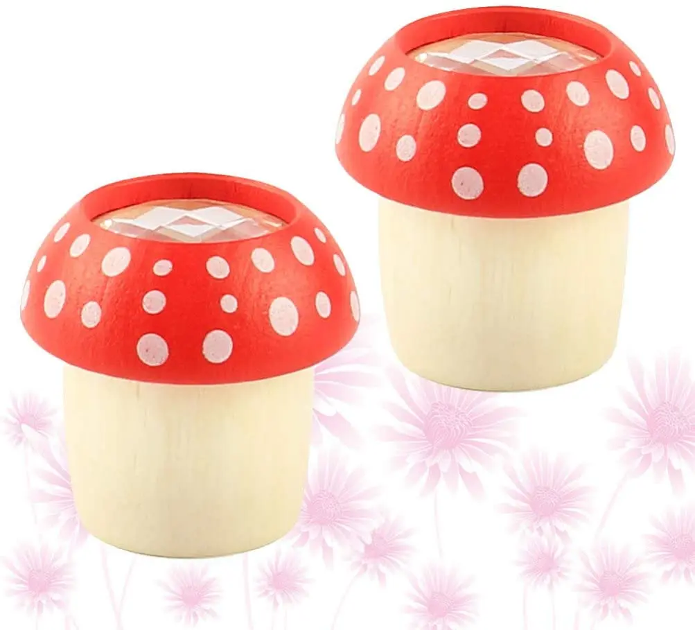 2022 New Arrival Creative Color Recognition Early Educational Toys Wooden Mushroom Kaleidoscope Toys