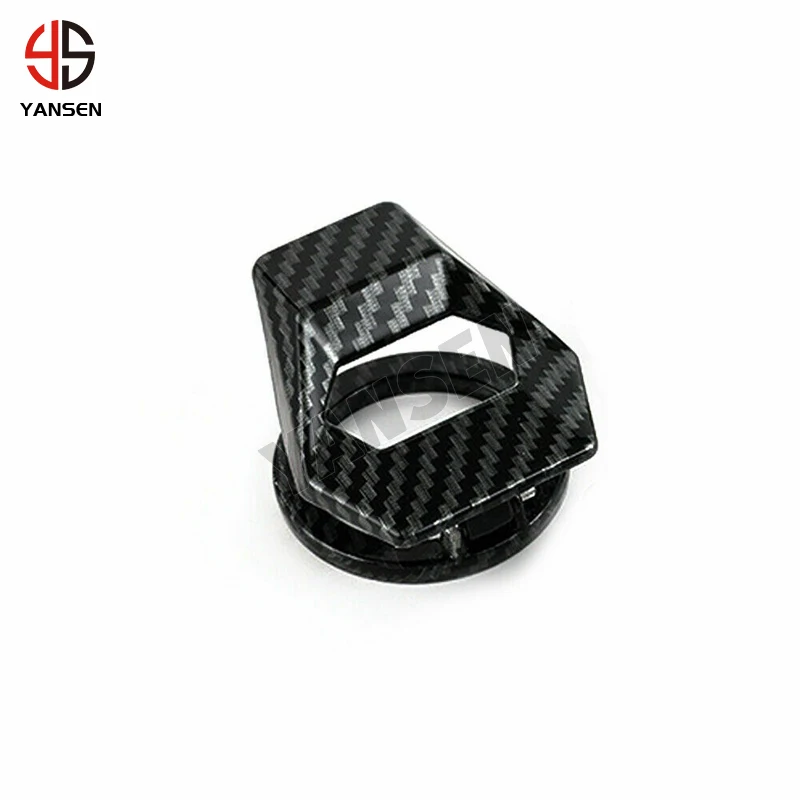 Carbon Fiber Engine Start Stop Push Button Ignition Decoration Trim Cover Zinc alloy