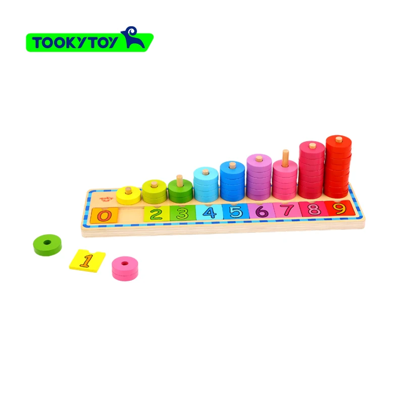 2024 New Wooden Abacus Educational Toy Counting Stacker Game for kids