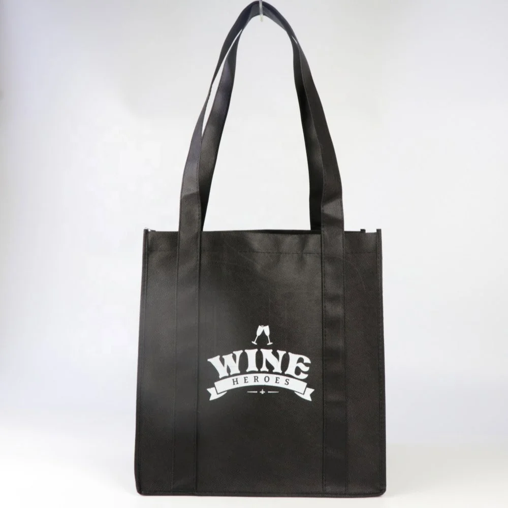 Low MOQ  Reusable Eco Non-woven Recycled Grocery Promotional PP Non Woven Tote Shopping Cloth Bag With Custom Logo Print