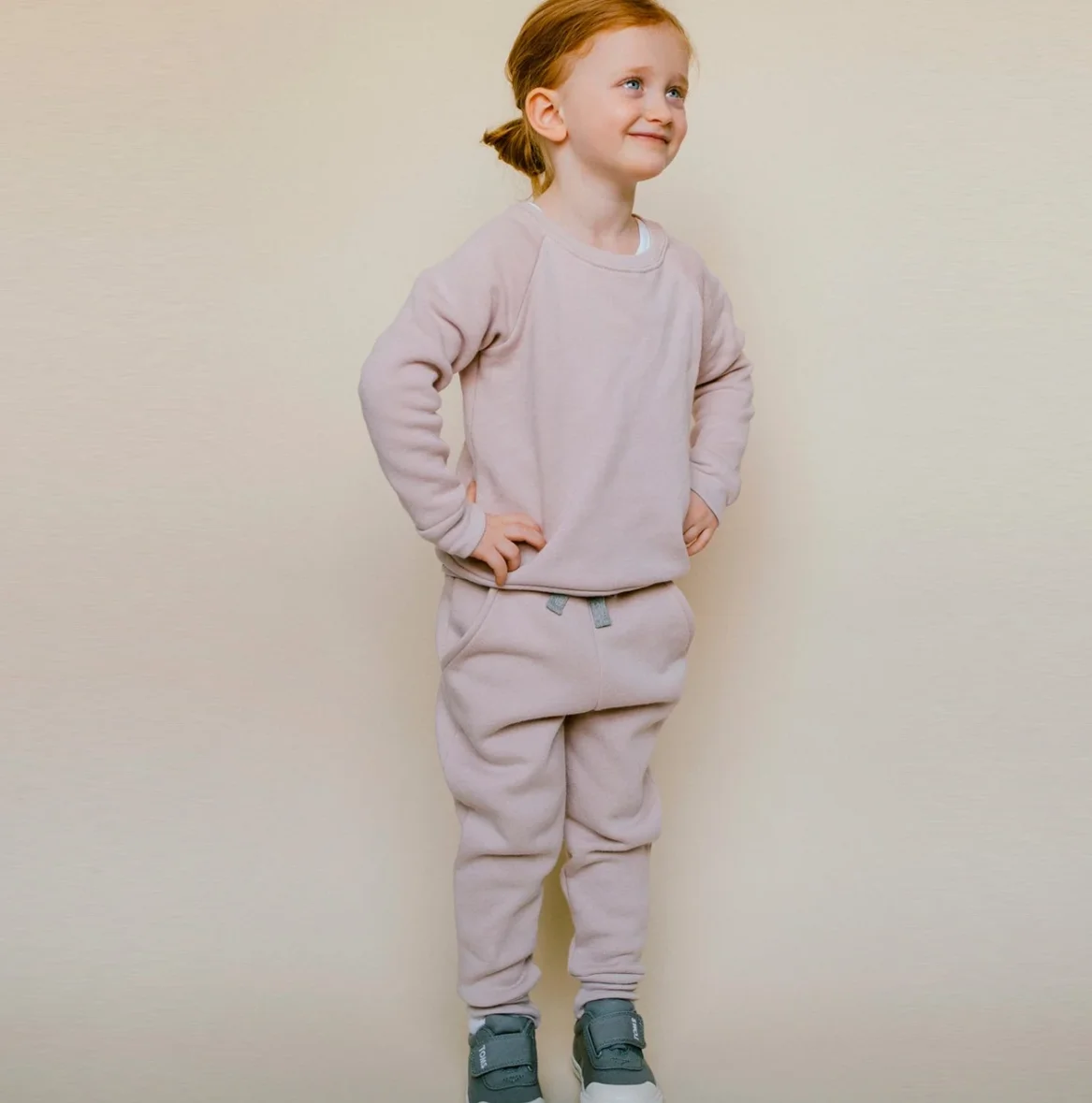 
wholesale baby fleece sweatshirt clothing set toddler spring autumn knitted sports outfit 