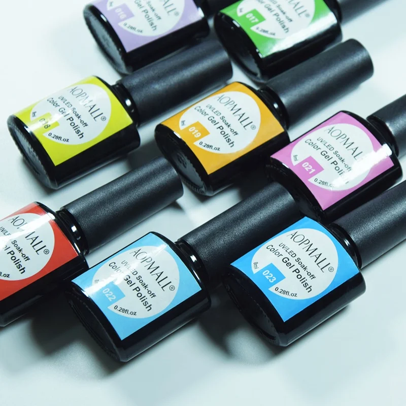 AOPMALL Wholesale China Nail Gel Supplier Colorful Polish Bottle UV Gel