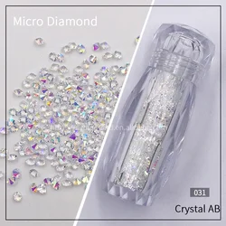 CY 1.2mm Crystal AB Pixie Dust Jar Glass Small Stone Glass Crystal For Nail Art