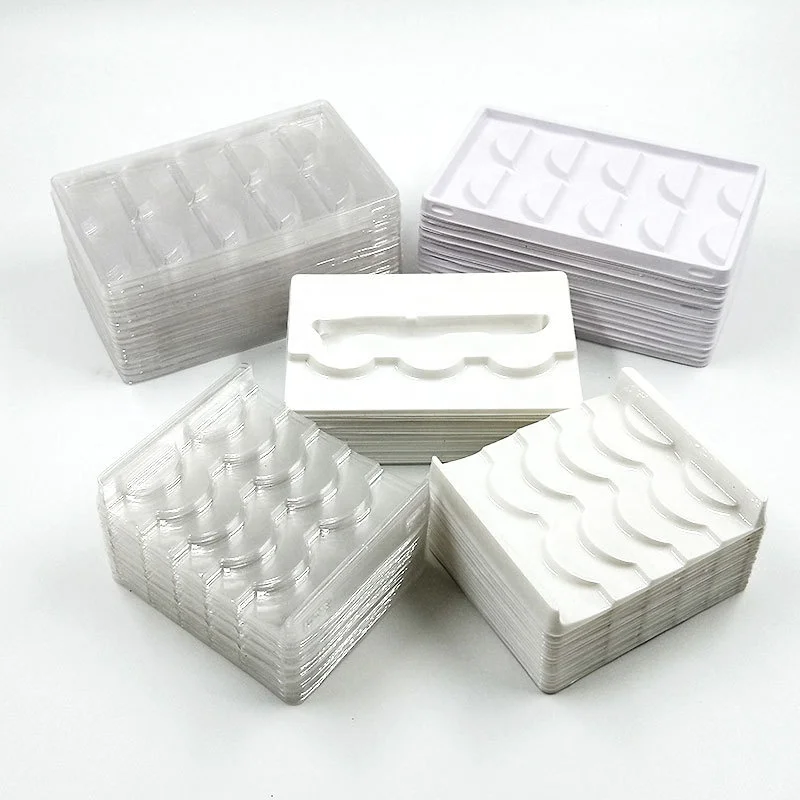 3 Pairs 5 Pairs Eyelashes Holder False Eyelashes Packaging Box Eyelash Tray Plastic Packaging