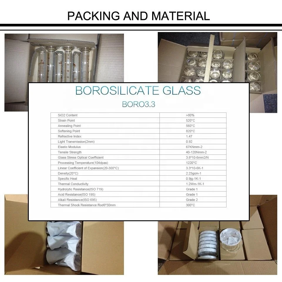 Laboratory glassware Boiling Flask Flat Bottom BOROSILICATE GLASS BOILING FLASK