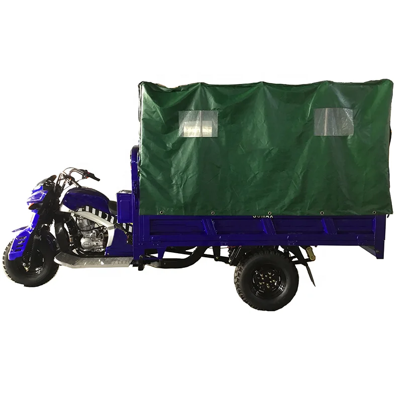 Hokii 300cc Gasoline Tricycle Motorised With Cabin Tricycle Scooter Passengers