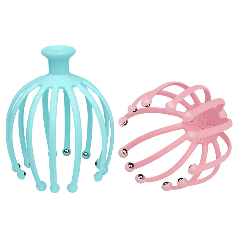 BEAUFLY Head relaxing massage twelve-claw head massage ball silicone head massager