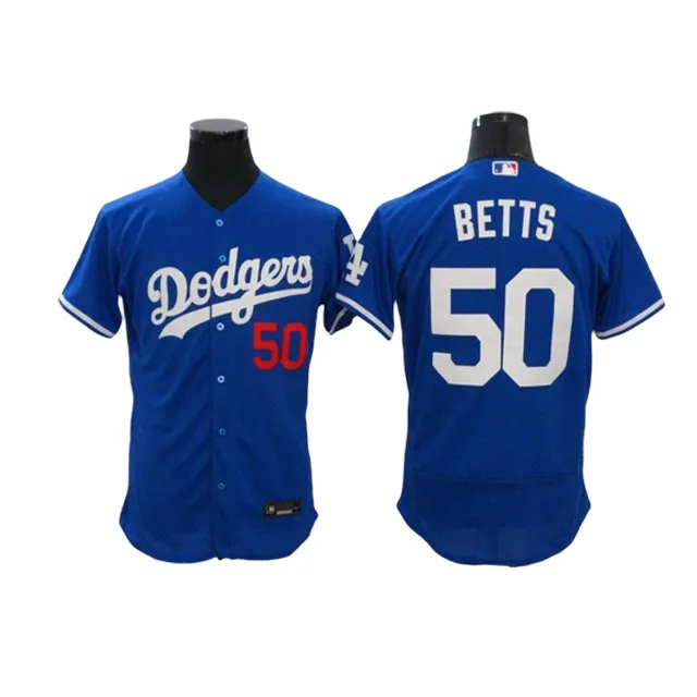 
high quality Los Angeles Dodger baseball uniform jersey Betts 50 Buehler 21 Seager 5 Byrant 24 jersey 