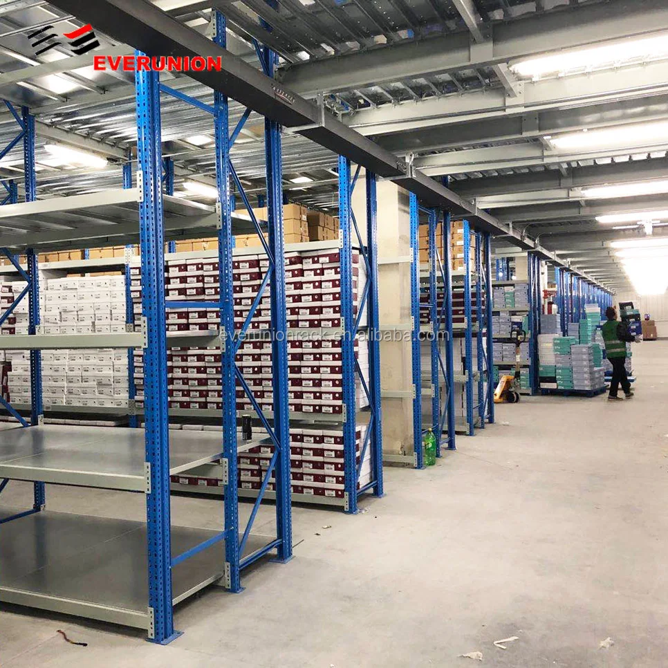 
EVERUNION Shelf Warehouse Mezzanine Floor Storage Rack Mezzanine Floor Rack 