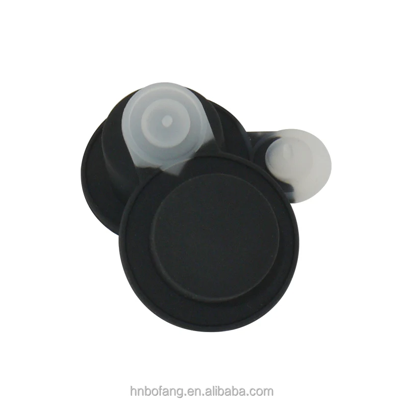 OEM изготовленный на заказ гибкий маленький одиночный черный силиконовый резиновый кнопочный чехол