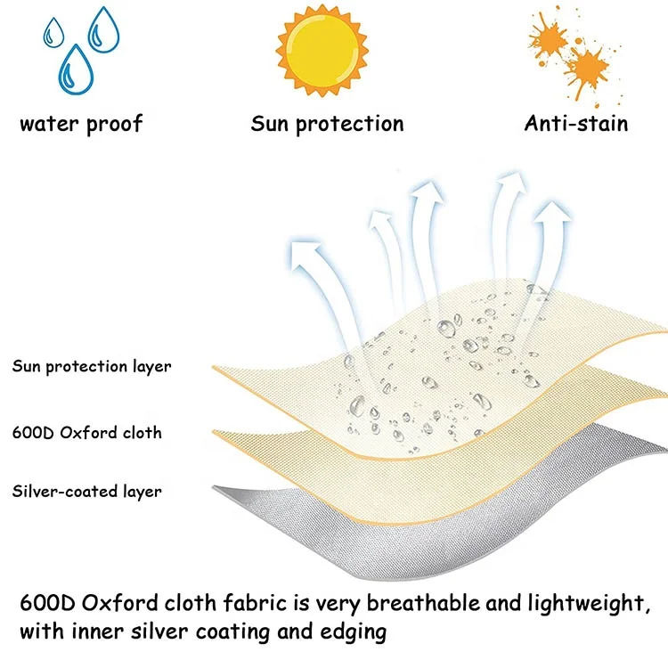 Universal Khaki Table Tennis Table Cover Sokingcover 600D Waterproof Oxford Cloth Pool Billiard Table Customized 1/2 Rod Box