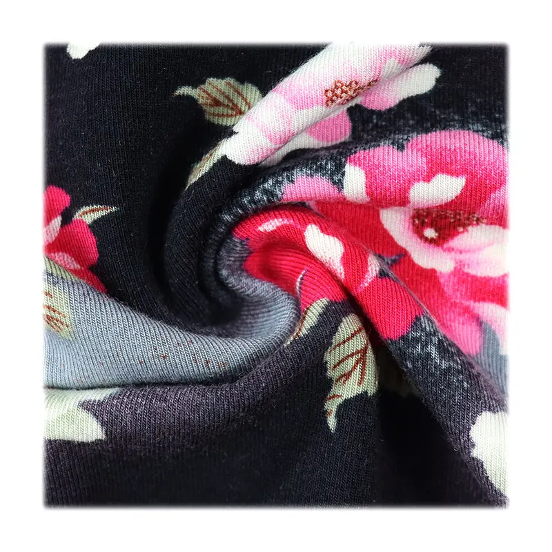 Custom 2021 women modal  spandex  soft printed fabric for dresses  clothing