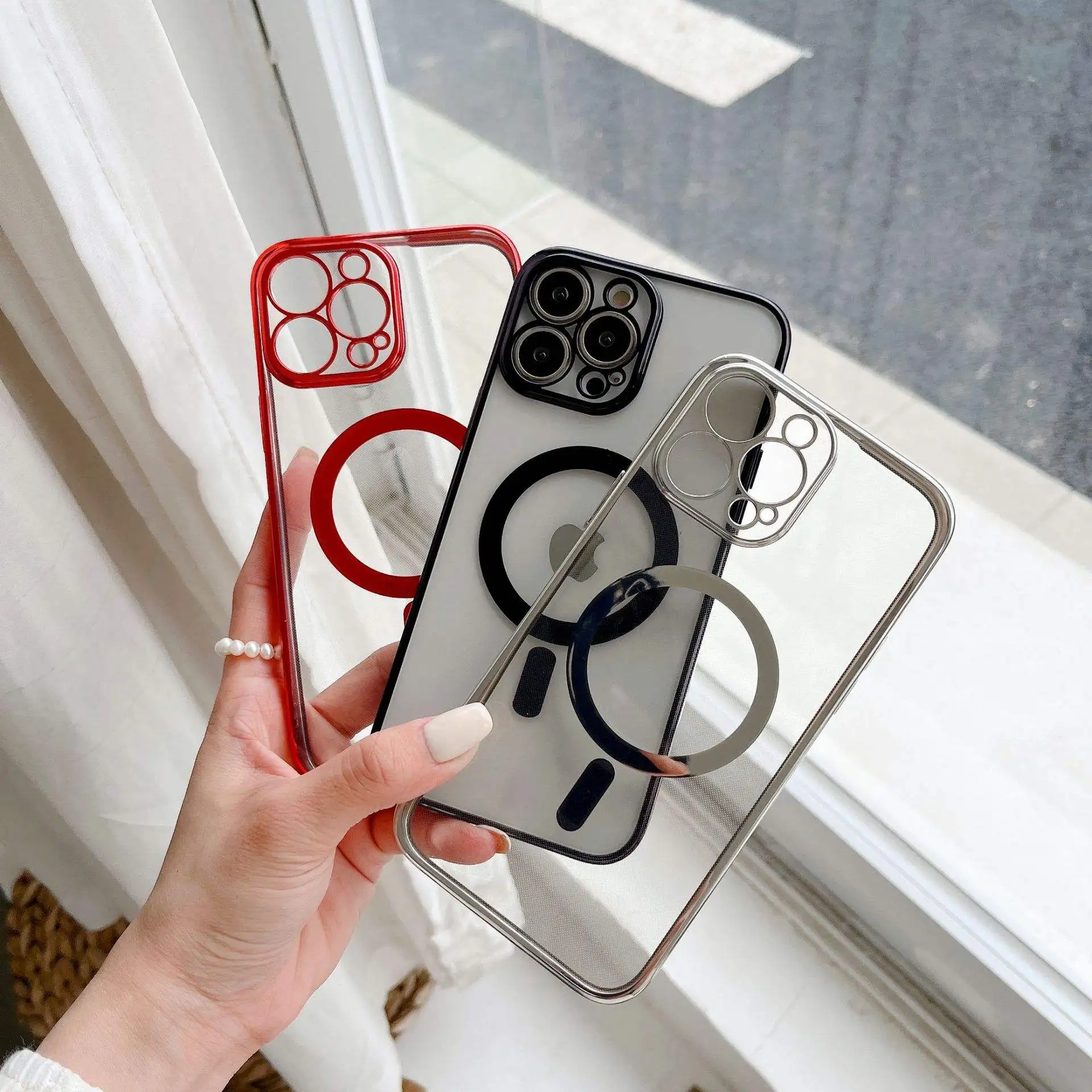 Hot Magnetic Tpu Phone Cover Mage safe Phonecase For Iphone 13 Cover For Iphone 13 Pro Max Iphone 12 Pro Max Phone Case